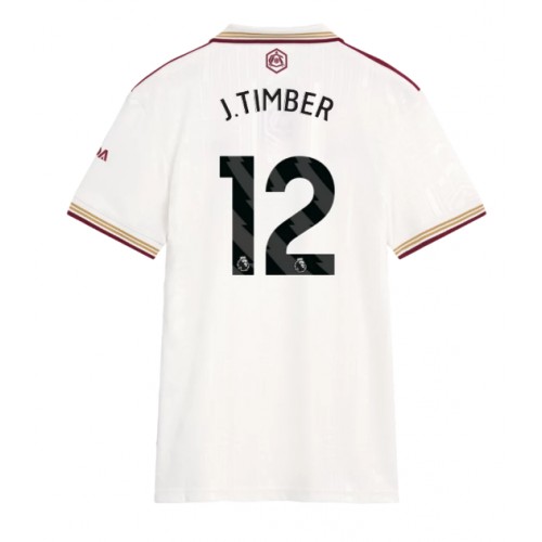 Maglia Calcio Arsenal Jurrien Timber #12 Terza Divisa Donna 2025-26 Manica Corta